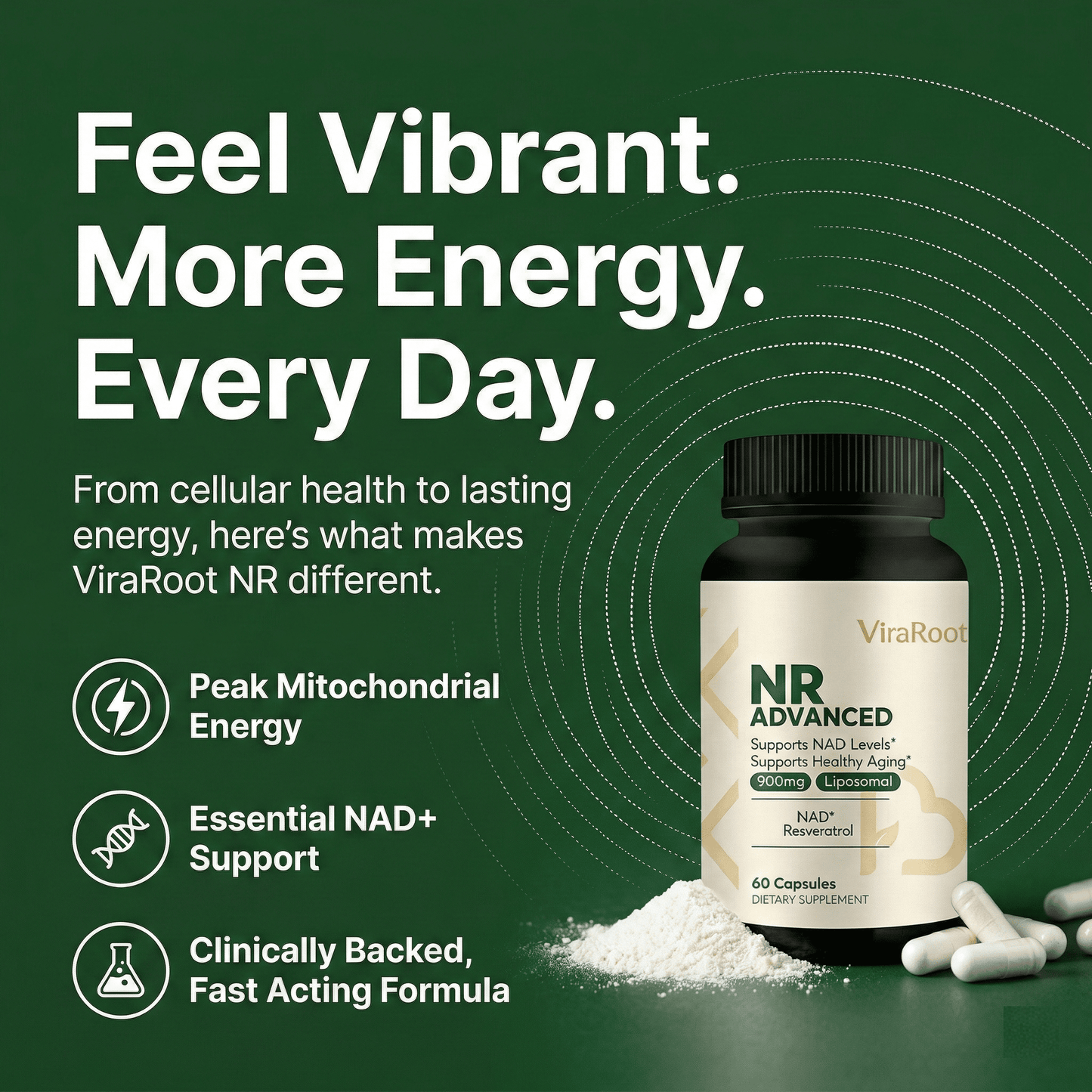 NR (Nicotinamide Riboside) Capsules — 500mg