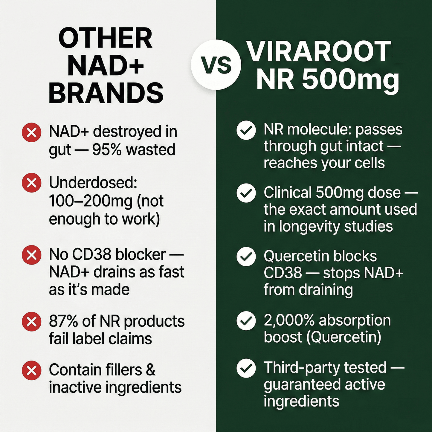 NR (Nicotinamide Riboside) Capsules — 500mg