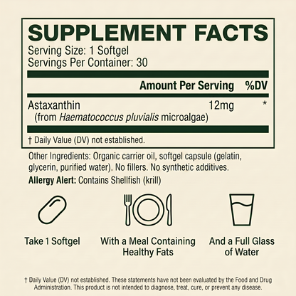 Astaxanthin Softgels (12mg)