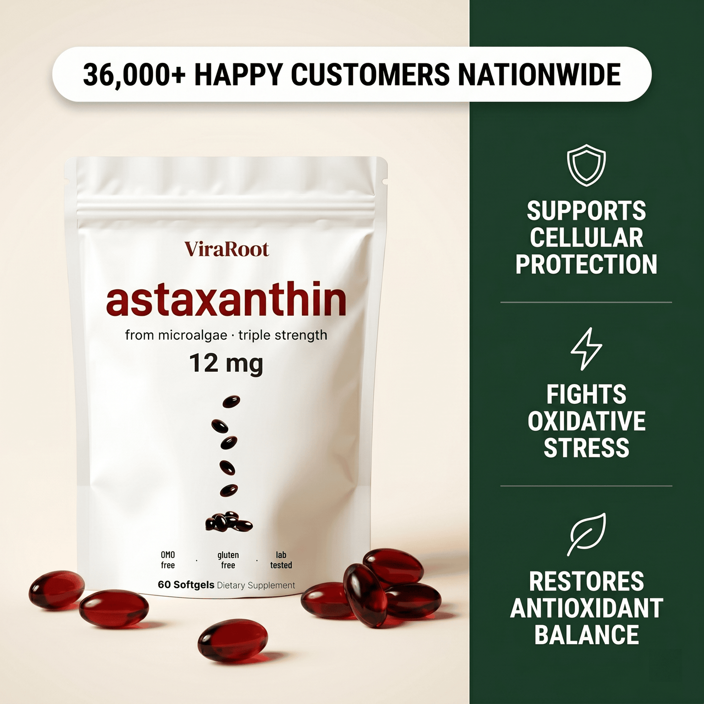Astaxanthin Softgels (12mg)