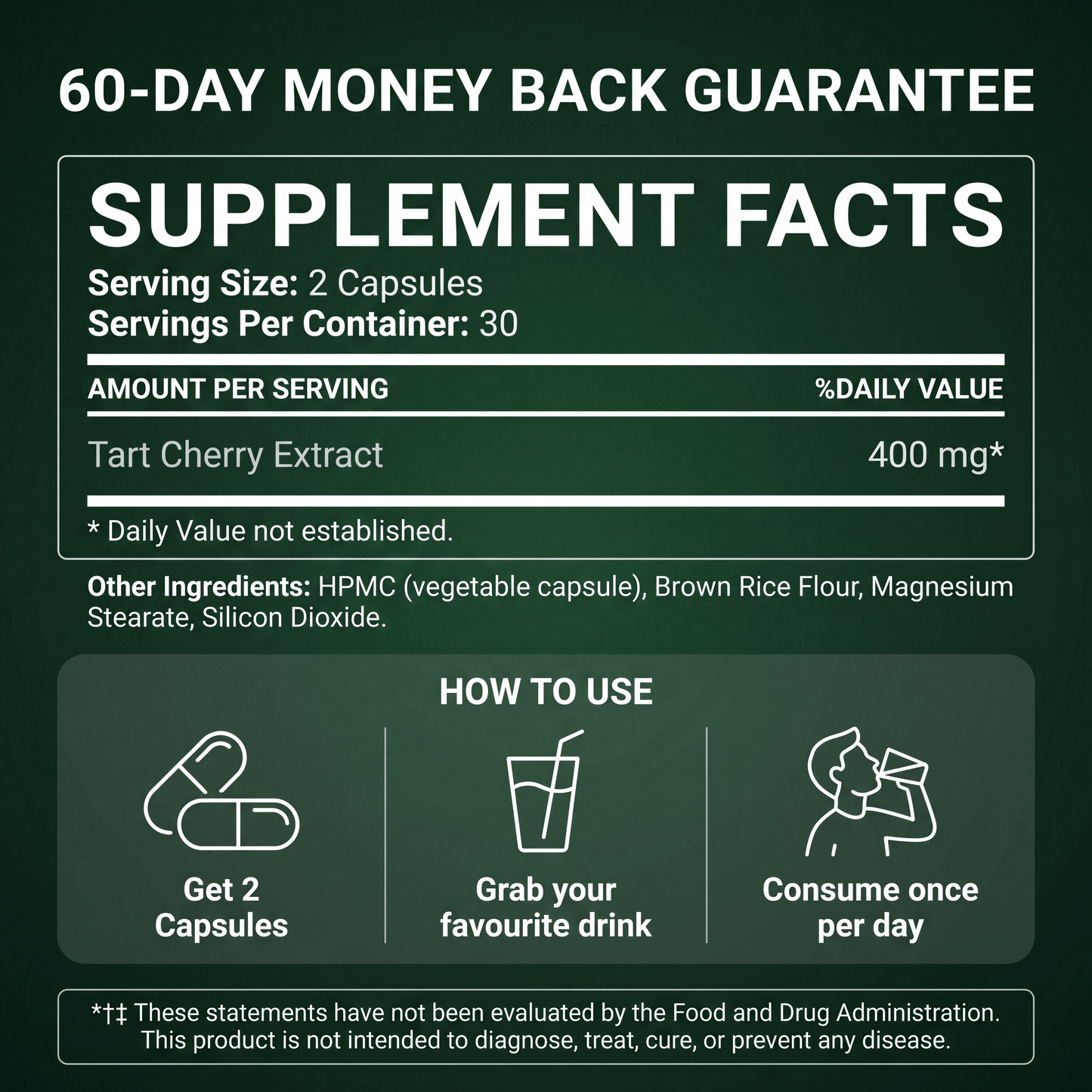 Tart Cherry Extract Capsules