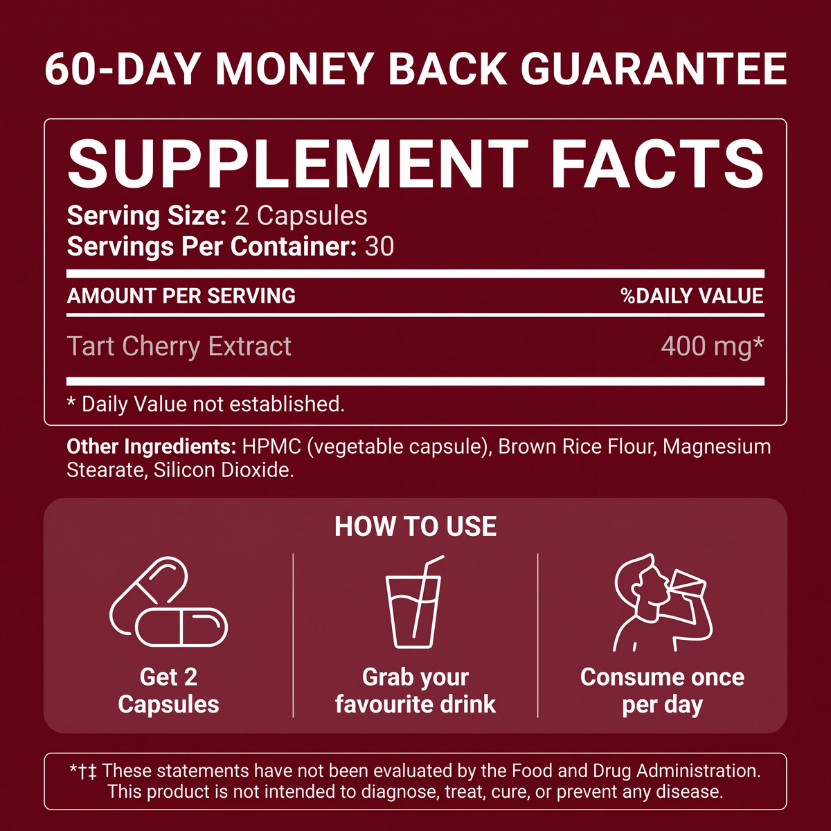 Tart Cherry Extract Capsules